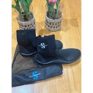 Scubapro Delta 5MM Neoprene Dive Boots Size ML Sturdy Outsole Coldwater Zipper